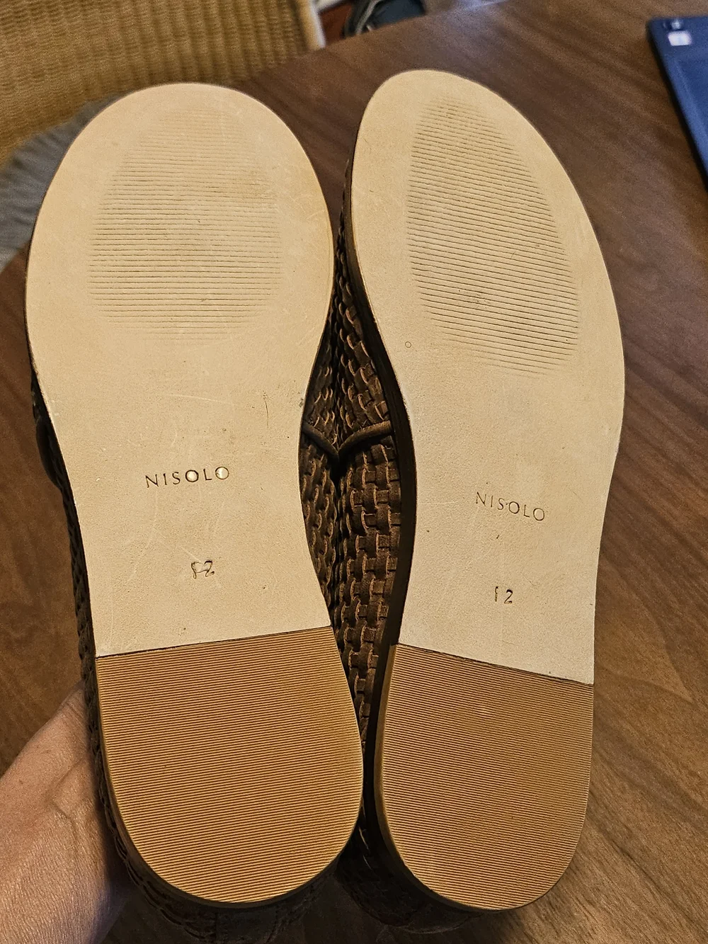 New Unworn Nisolo Alejandro Brown Woven Leather Slip-On Loafers 12